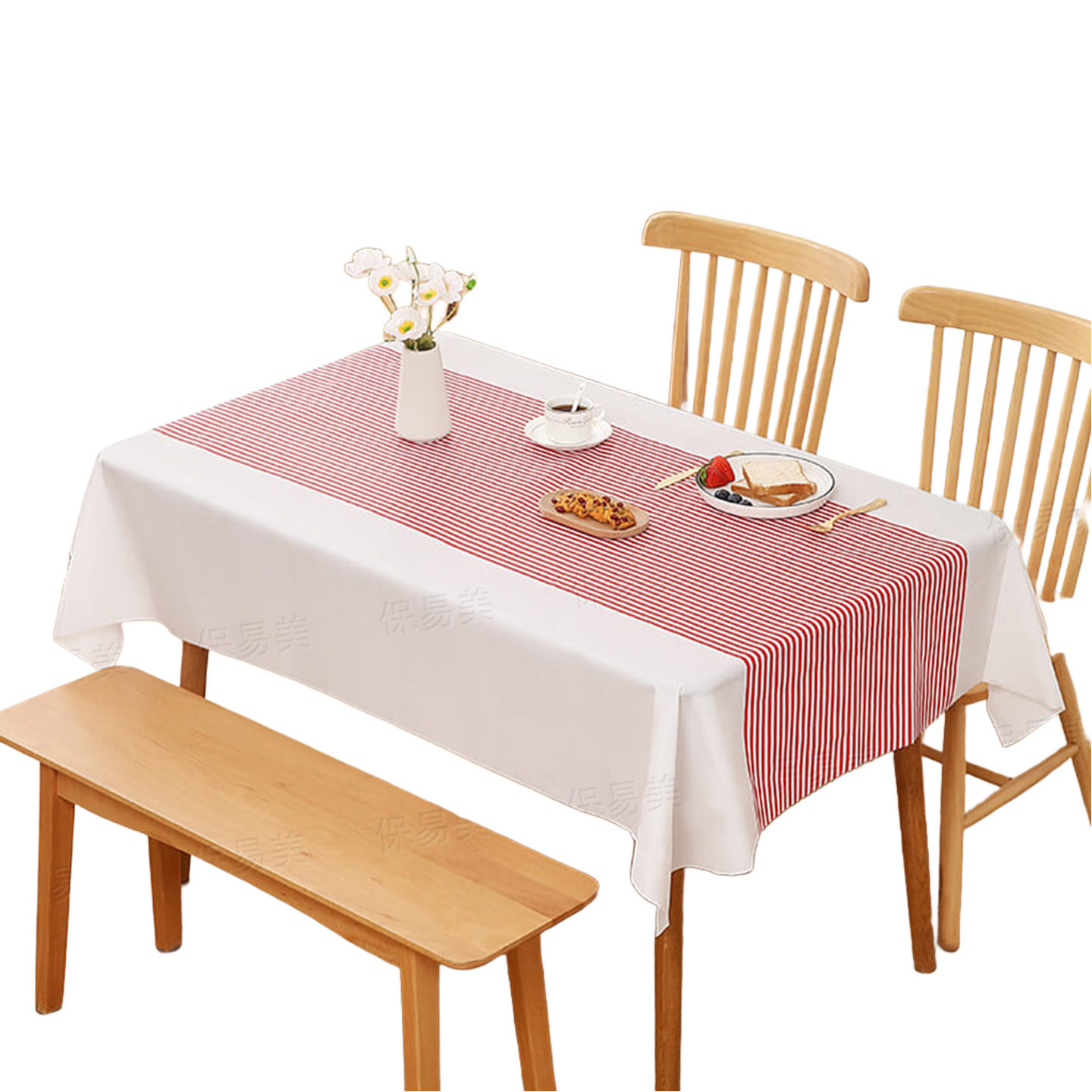 Environmentally Friendly Disposable Tablecloth, Thickened for Home Use, Waterproof and Oil-Proof Tablecloth for Restaurants, Plastic Stone Cloth