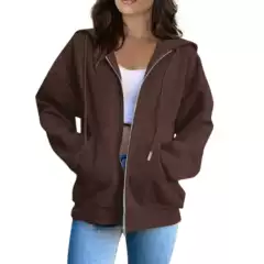 Cross-border Amazon European and American New Men's and Women's European Size Zipper Sweater Fashion Casual fleece-lined Cardigan Sweater Hooded Jacket
