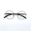 00102 New Anti-Blue Light Bronze Frame Flat Mirror for Men and Women, Korean Style Retro Square Frame Metal Frame