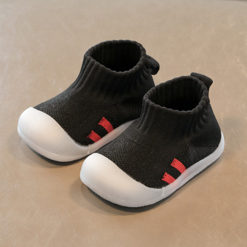 Spring and Autumn New Baby Soft Sole Toddler Shoes 0-1-2 Years Old Boys and Girls Indoor Floor Shoes Baby Shoes Socks Shoes