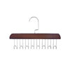 8-hook wooden sling hanger underwear vest tie storage hook student dormitory solid wood wave drying hanger