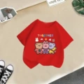 Red bunny bear short sleeve
