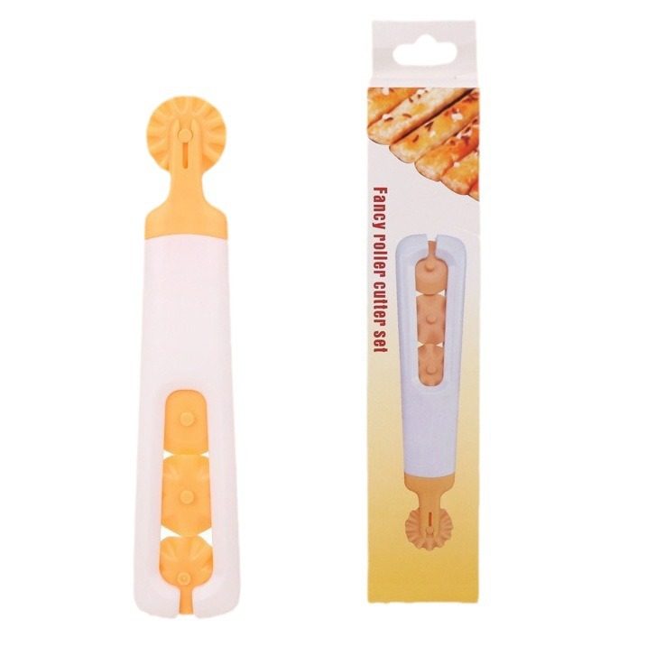 Manufacturer's Ready-Made Pizza Knife, Cake Skin Cutter, Four-In-One Flower-Shaped Roller, Baking Kitchen Shape Cookie Knife