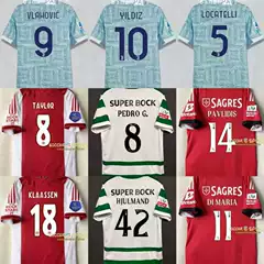 2526 Sporting Lisbon Yurman Pavlydji Skrasten Ilidz Jersey