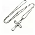 Diamond cross necklace 60cm