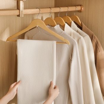 Wooden Clothes Hangers Wholesale, Vintage Thickened Clothes Hangers for Hanging Clothes and Pants, Hotel Hangers, Non-Marking and Anti-Shoulder Marks