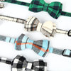 Cross-border new British plaid bow saliva towel matching cat collar buckle pet supplies manufacturers in stock