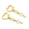 Zinc Alloy Heart-Shaped Buckle Doll Keychain Lobster Clasp Pendant Accessory DIY Gift Hook Christmas Limited Edition
