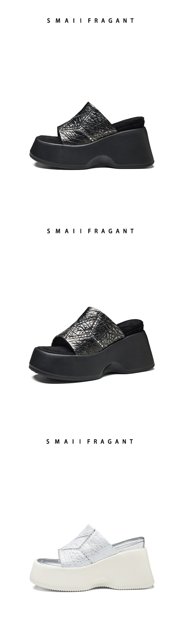 Sandal cao gót nữ hở mũi đế platform gót 10 cm — Áo khoác sáng chi tiết 11