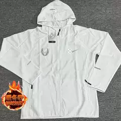 Polar Fleece Autumn and Winter Reflective Night Running Jacket Men's and Women's Windproof Jacket Track and Field Training Running Fitness Sports Windbreaker