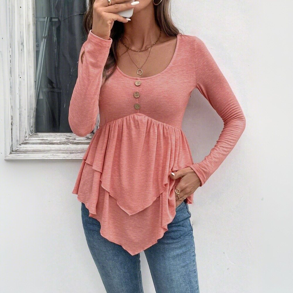 Casual Womens T Shirt Slim Fit Stylish Versatile Spring Summer Collection Wholesale Available