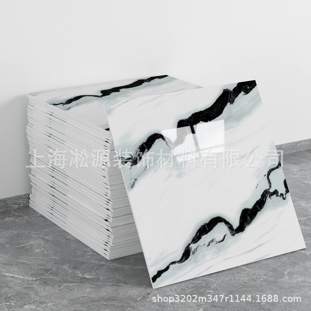 外贸跨境热销大理石仿瓷砖墙贴自粘防水防潮背景墙面装饰墙壁纸
