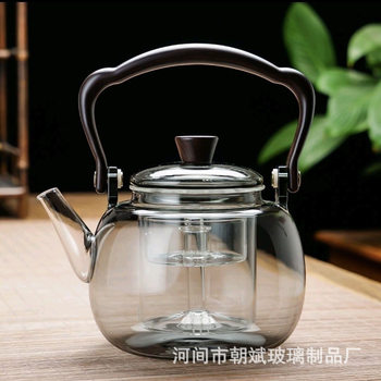 High-Temperature Resistant Glass Electric Ceramic Stove Kettle for Home Use, Tea Brewing Set with Handle, Tea Steamer
