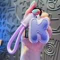 Leather 26 letter rope buckle-letter k