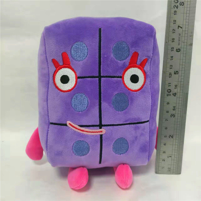 跨境儿童智慧数学启蒙动画Numberblocks数学积木毛绒玩具娃娃公仔