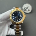 Gold and blue surface between yachts