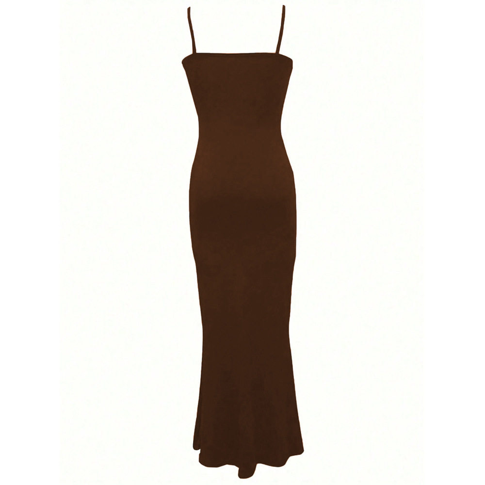 Slim Fit Bodycon Cami Dress Sexy Minimalist Design Waist Defining Comfortable Fabric Perfect for Parties or Night