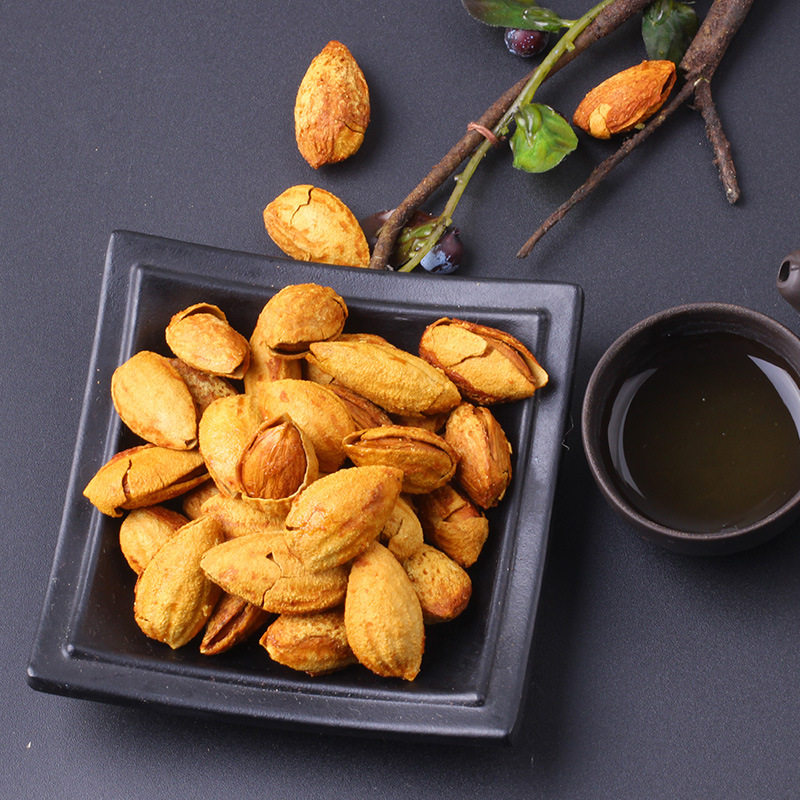 Laojiekou Thin-Shell Milky Almond 120g Hand-Peeled Large Almond Nuts Roasted Seeds and Nuts Dried Almonds