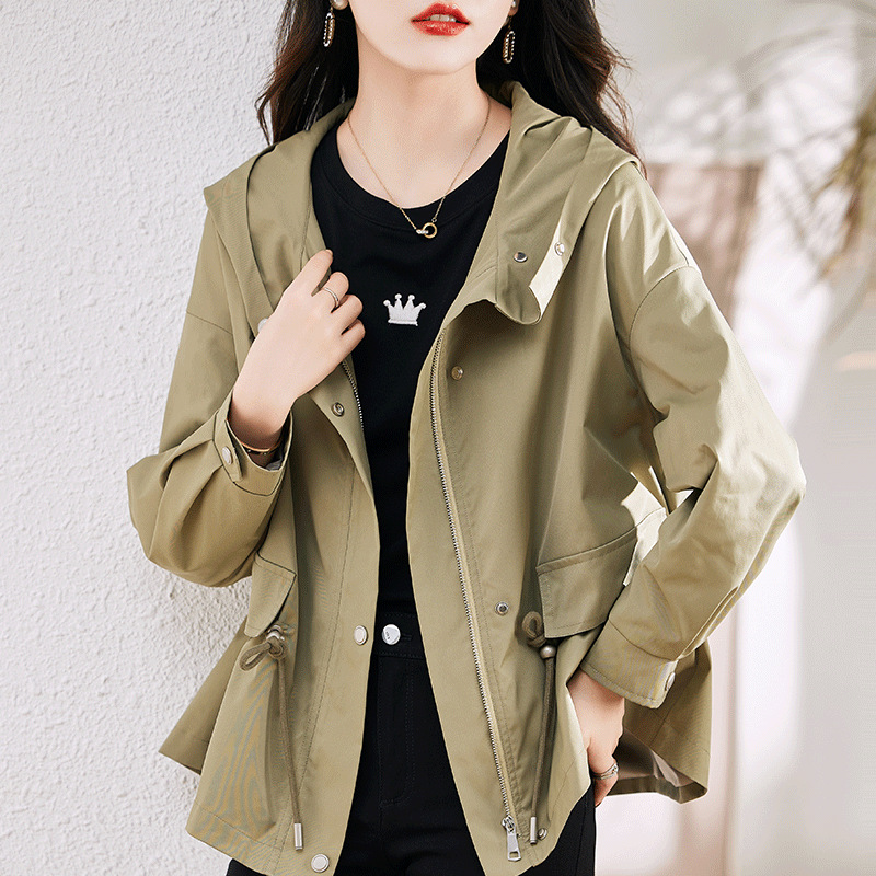(Mới) Mã G2162 Giá 1880K: Áo Khoác Nữ Hadio Mũ Liền Hàng Mùa Xuân Thu Đông Thời Trang Nữ Chất Liệu G05 Sản Phẩm Mới, (Miễn Phí Vận Chuyển Toàn Quốc).