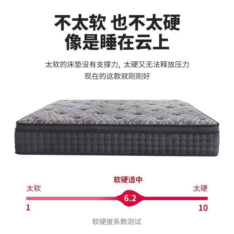Five-star hotel household mattress super soft thick memory foam latex mattress 1.8*2 meters roll independent spring
