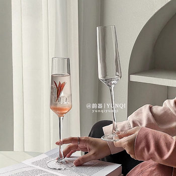 Ins Wind Glass Goblet Austrian Champagne Glass Atmosphere Cocktail High-end Red Wine Glass Spakling Wine Fruit Wine