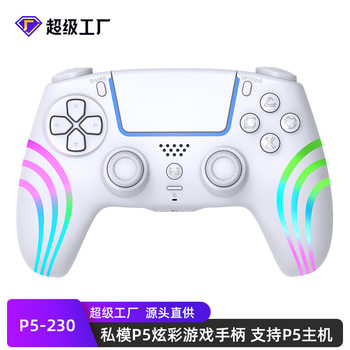 P5-230 Private Model P5 Wireless Bluetooth Handle with Colorful Light Somatosensory Support Ps5 Host/Pc Computer
