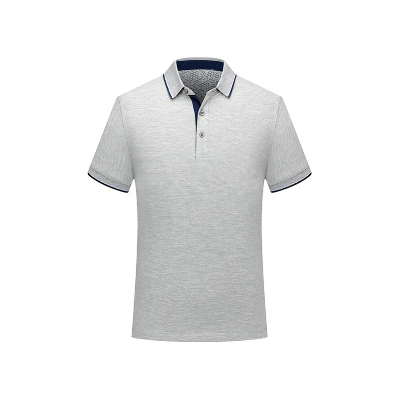 桑蚕丝翻领短袖polo衫工作服t恤广告文化衫厂服工衣定制印字logo