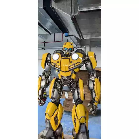 [in Stock] Bumblebee Movie Version Life-Size Statue Sculpture American Comic Transformers Series Autobot Crafts