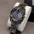 Blue-purple dial (markers) with magnified date window