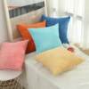 Cross-border ins style plain simple corn stripe flannel pillowcase car living room sofa pillowcase
