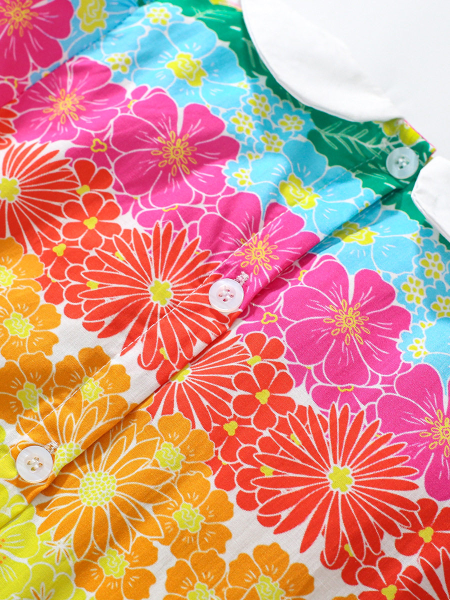 Cotton Kids' Princess Dress, Summer Short-sleeve Girls' Dress, Kids' Dress