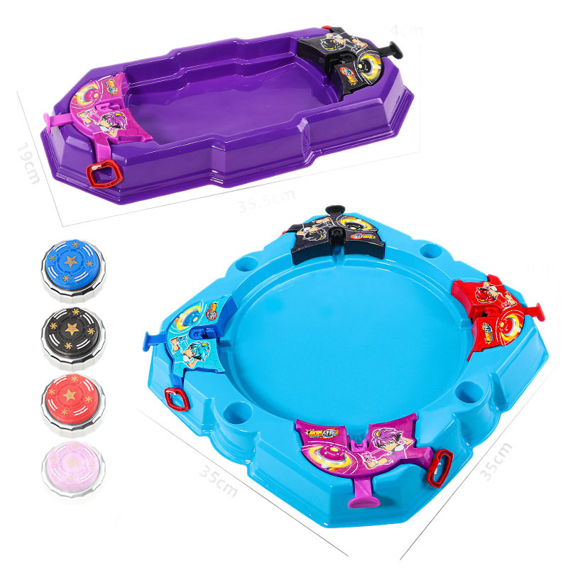 New Two-In-One Gyro Disc Children's Toy Multi-Player Battle Light Upgraded Alloy Gyro Hurricane Battle Soul Street Stall