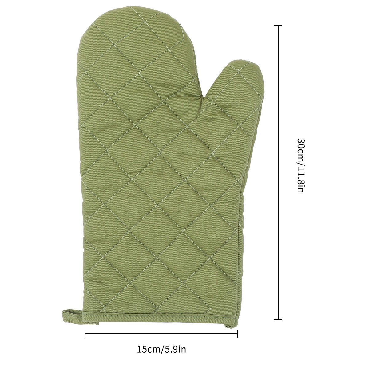 Cross-border heat insulation gloves four-piece set of high temperature resistant solid color microwave oven gloves kitchen baking anti-scalding heat insulation pad