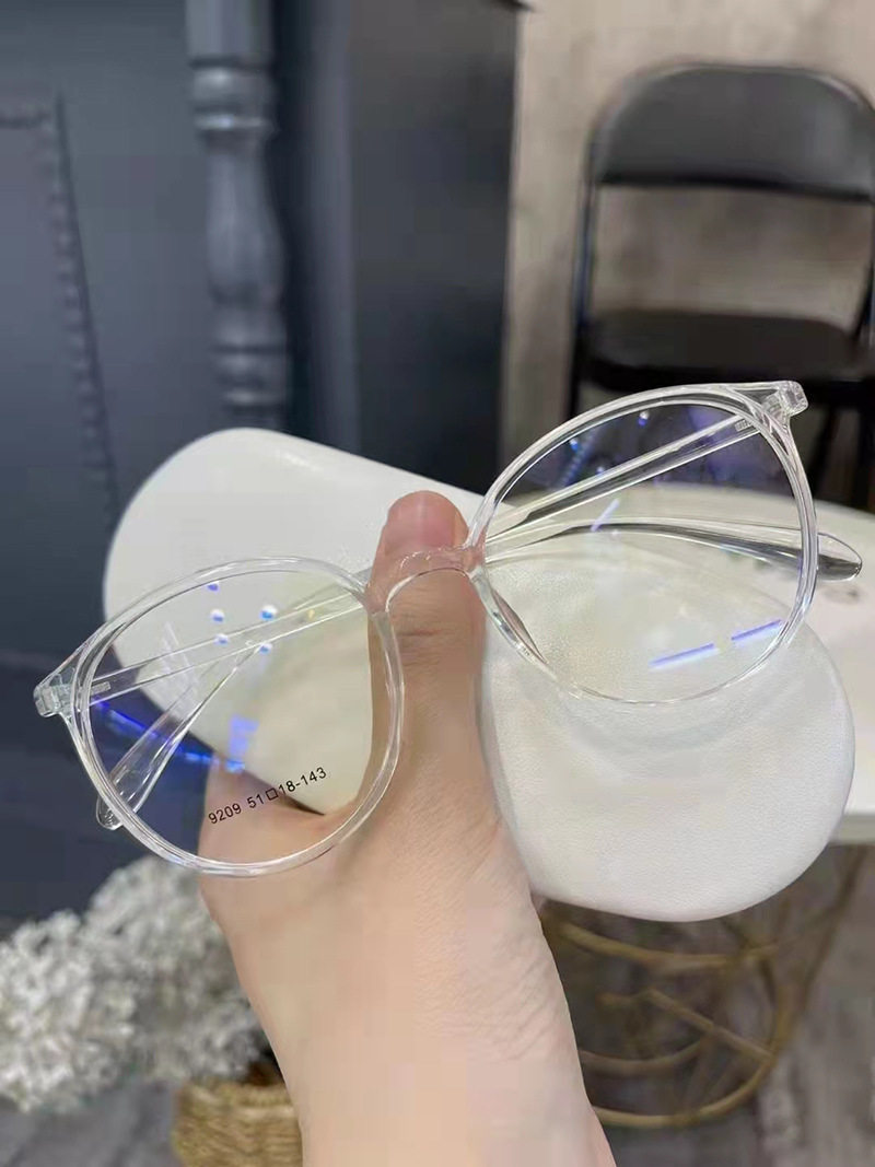 Korean version of artistic comfortable ultra-light TR90 glasses frame Women's 7G Korean retro glasses frame 6813 Net red small face 9209