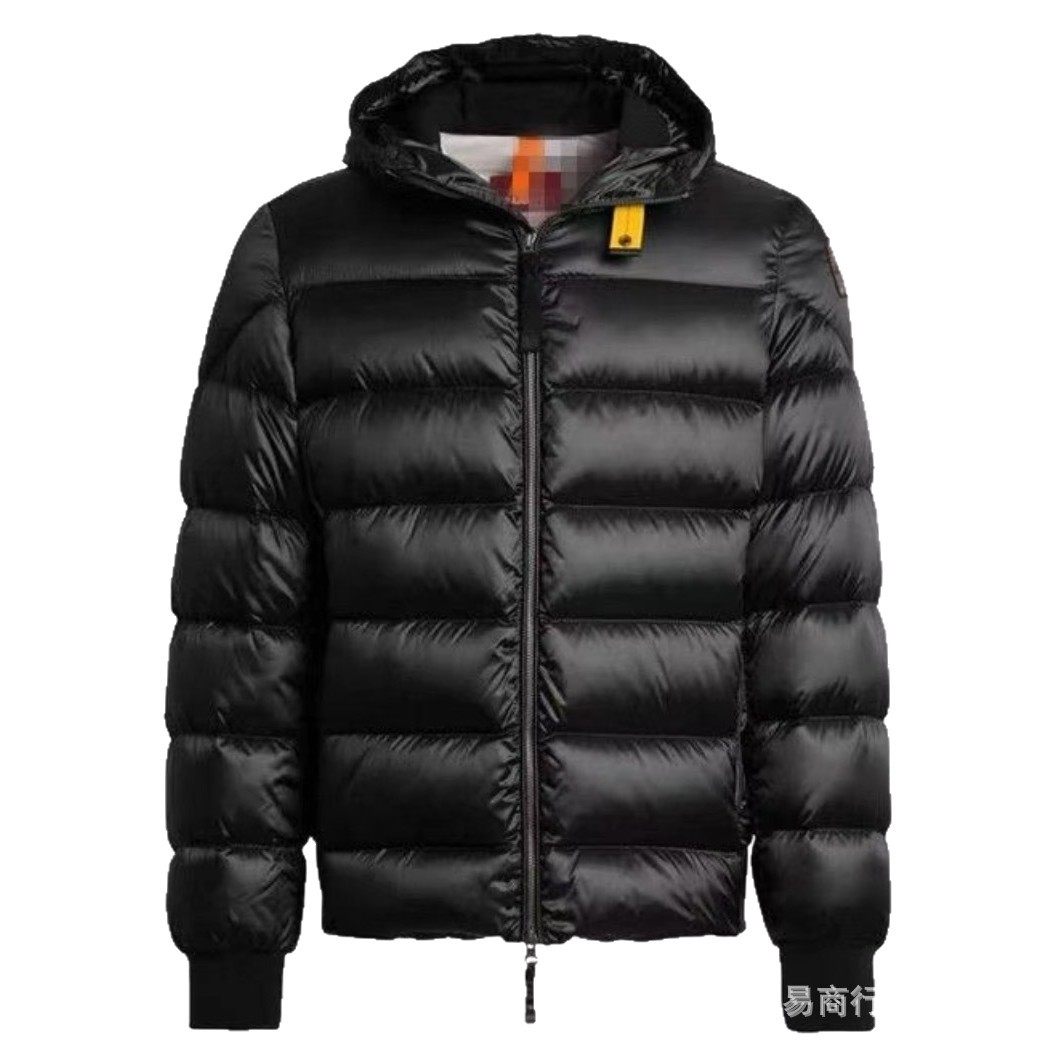 Cross-Border High-End Version Skydiving Men's Hooded Thickened White Duck down Quilted down Jacket Windproof Warm Coat Trendy