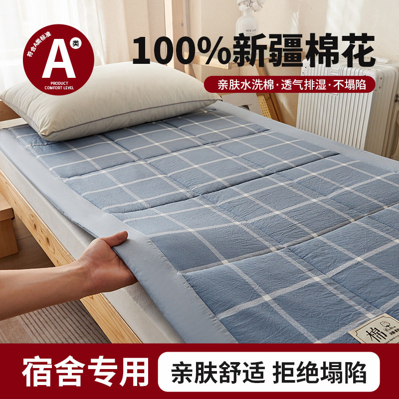 Wholesale Class a Xinjiang Cotton Student Dormitory Mattress Mattress Kidsren's Bunk Bed Thickeneded Tatami Soft Mattress