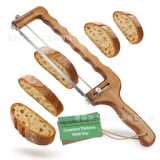 Точечная деревянная регулируемая хлеборезка wave bread knife деревянный разделитель хлеба с бантиком для резки хлеба