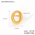 A641-Gold Large Ring