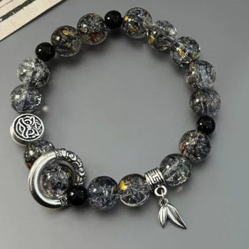 Factory Direct Sales Ice Cracked Beaded Bracelet Xuanyi Mochuan Nezha Qiankun Circle Running Ring Beaded Niche High-End Crystal