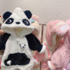 26Th Winter Model for Boys and Girls, Fleece-Lined and Thickened for Warmth, Cute Panda Cartoon Romper, Fashionable Outdoor Clothing