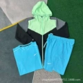 K06 black-green + crystal strip blue + D218 blue