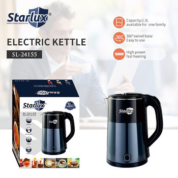 Foreign Trade European Standard Large-Capacity Kettle 304 Stainless Steel 2.3L Household Hot Water Kettle with Automatic Power-Off and European Standard Certification
