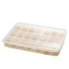 Refrigerator Storage Dumpling Storage Box Transparent Covered Divided Dumpling Box Compartment Fresh-Keeping Food-Grade Dumpling Freezer Box