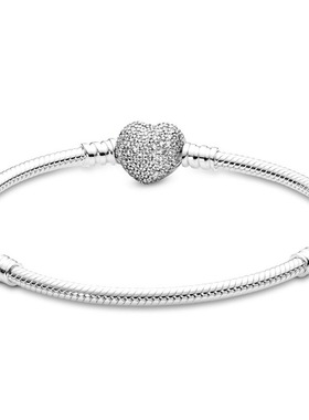 潘家多拉基础链女士手链皇冠锆石卡通蛇骨手链DIY手串现货