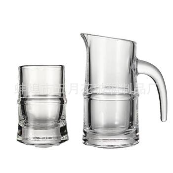 Thickened glass wine dispenser bamboo wine dispenser gold label two two wine dispenser wholesale logo