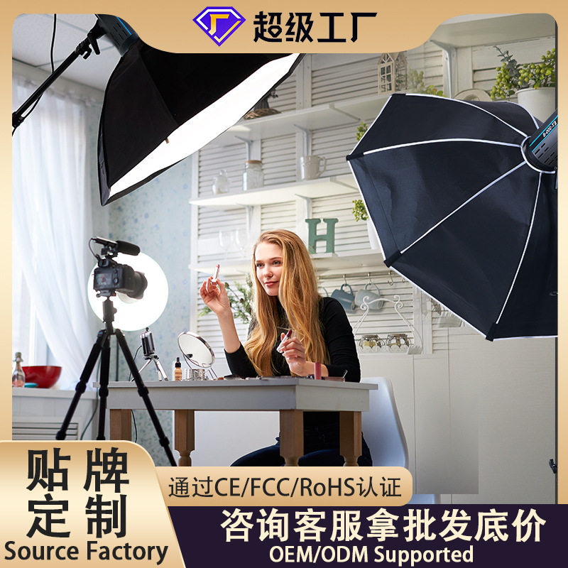 300W Photography Light, Live Streaming Fill Light, Chin Fill Light, Desktop Fill Light, Cob Sun Light