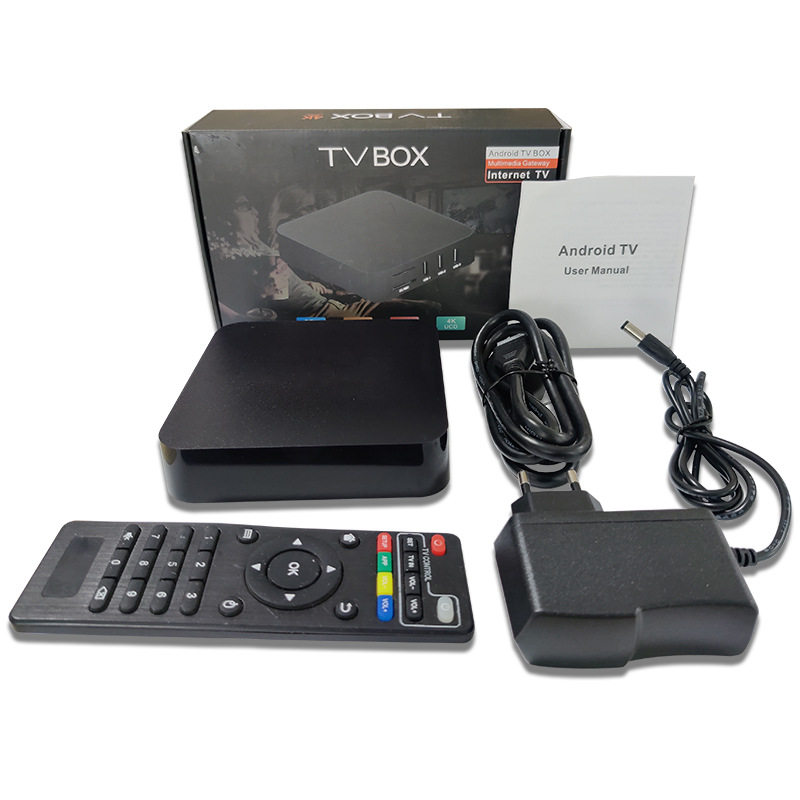 Cross-Border Set-Top Box Player Source Factory Android Tvbox1+4G Wireless Network USB Tv 2025 Export Hd