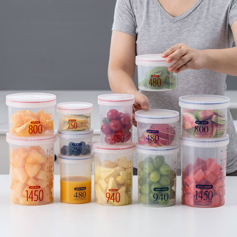 Japanese asvel lunch box microwave oven heating lunch box fresh-keeping box refrigerator storage sealed tank storage milk powder tank