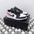 Black, white, and pink