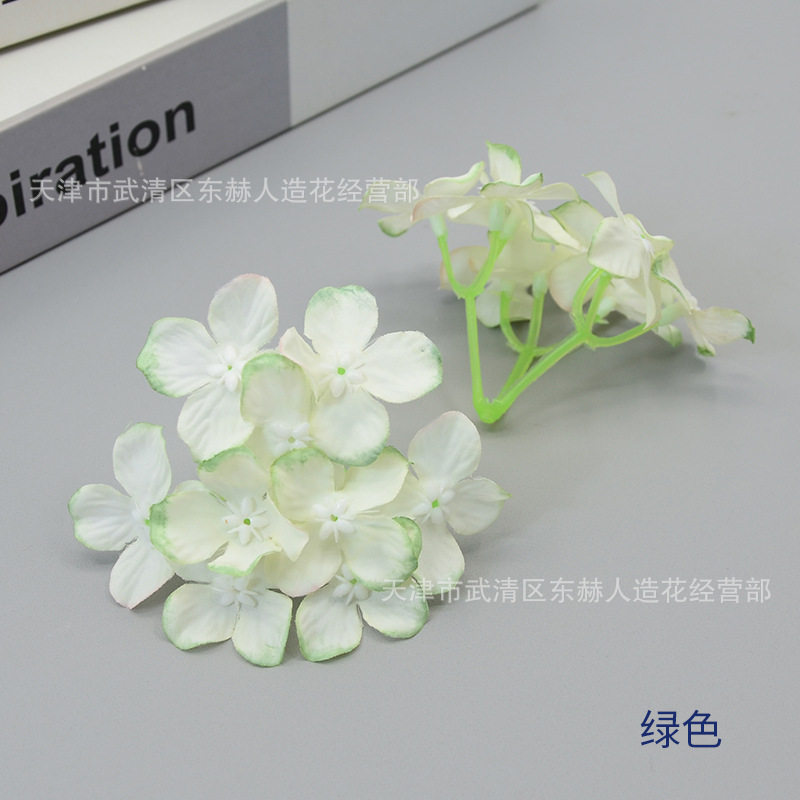9叉油画绣球仿真花小花DIY手作素材绣球花朵婚庆新娘头饰发饰配花